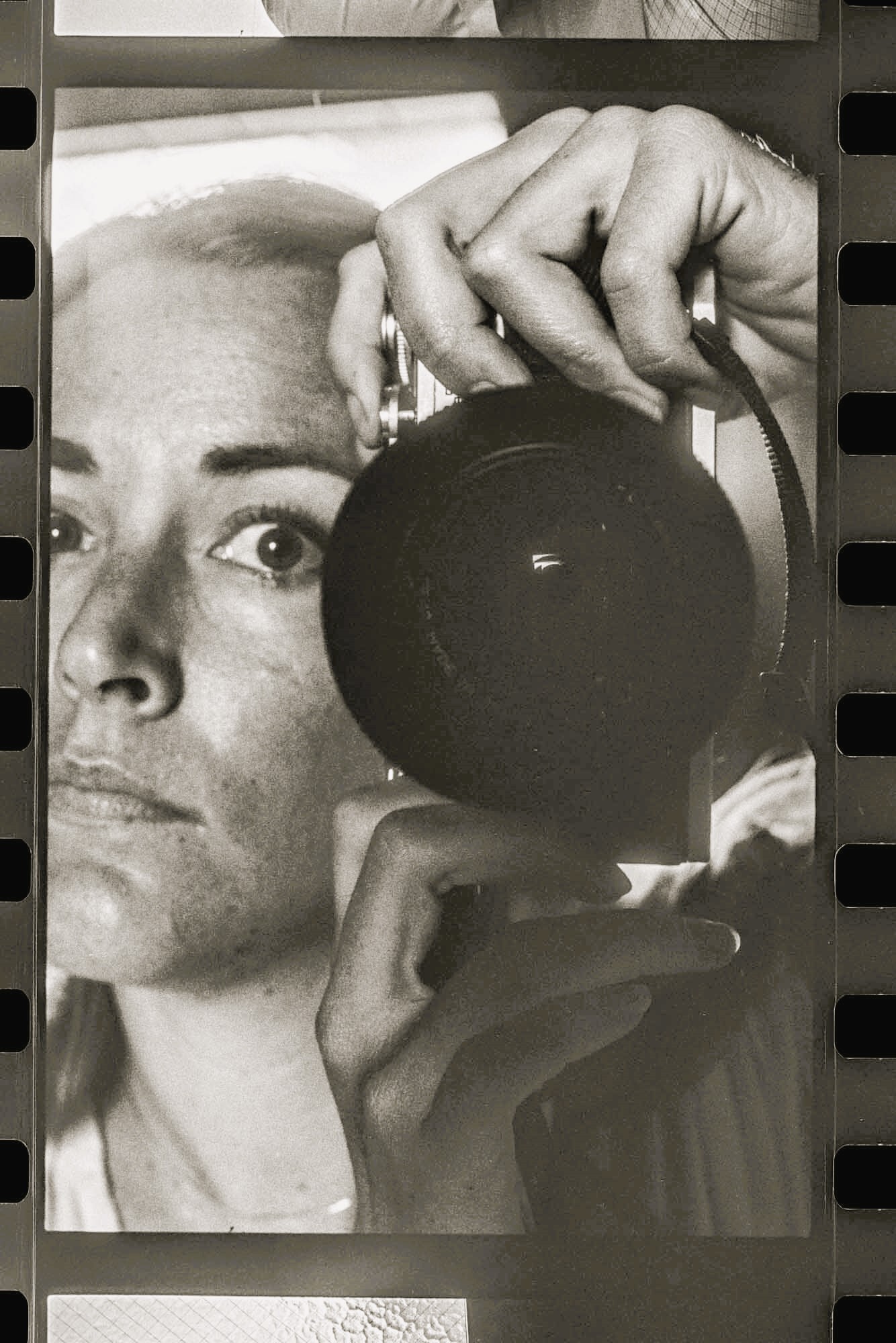 An artistic selfie of the writer, Sara Bird. 